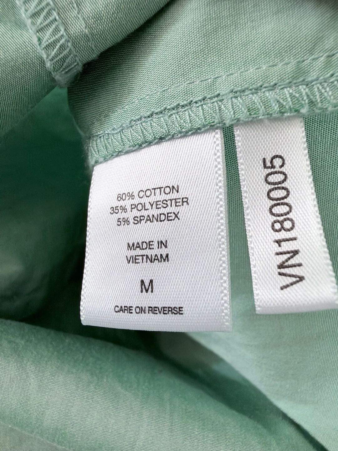 New York & Company Green Short Sleeve Blouse 9