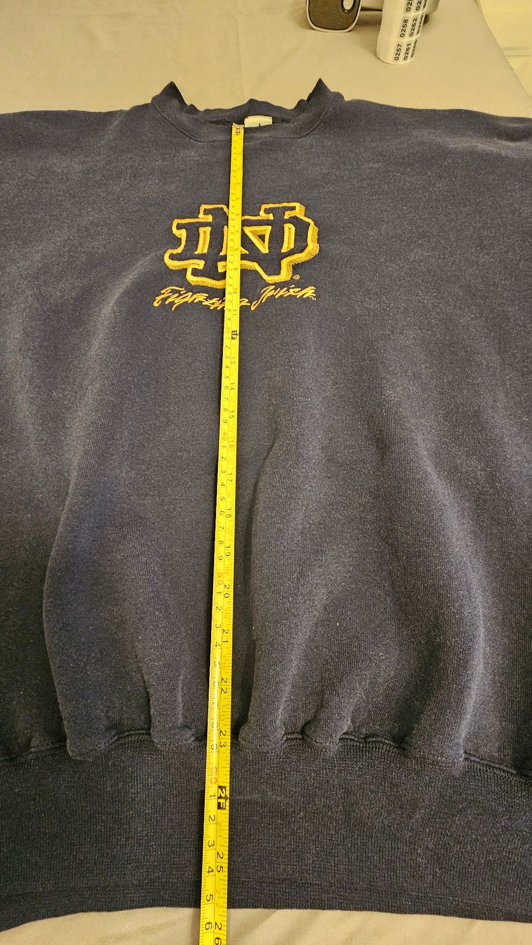 Midwest Embroidery Notre Dame Fighting Irish Sweatshirt XX-Large Navy Blue 6