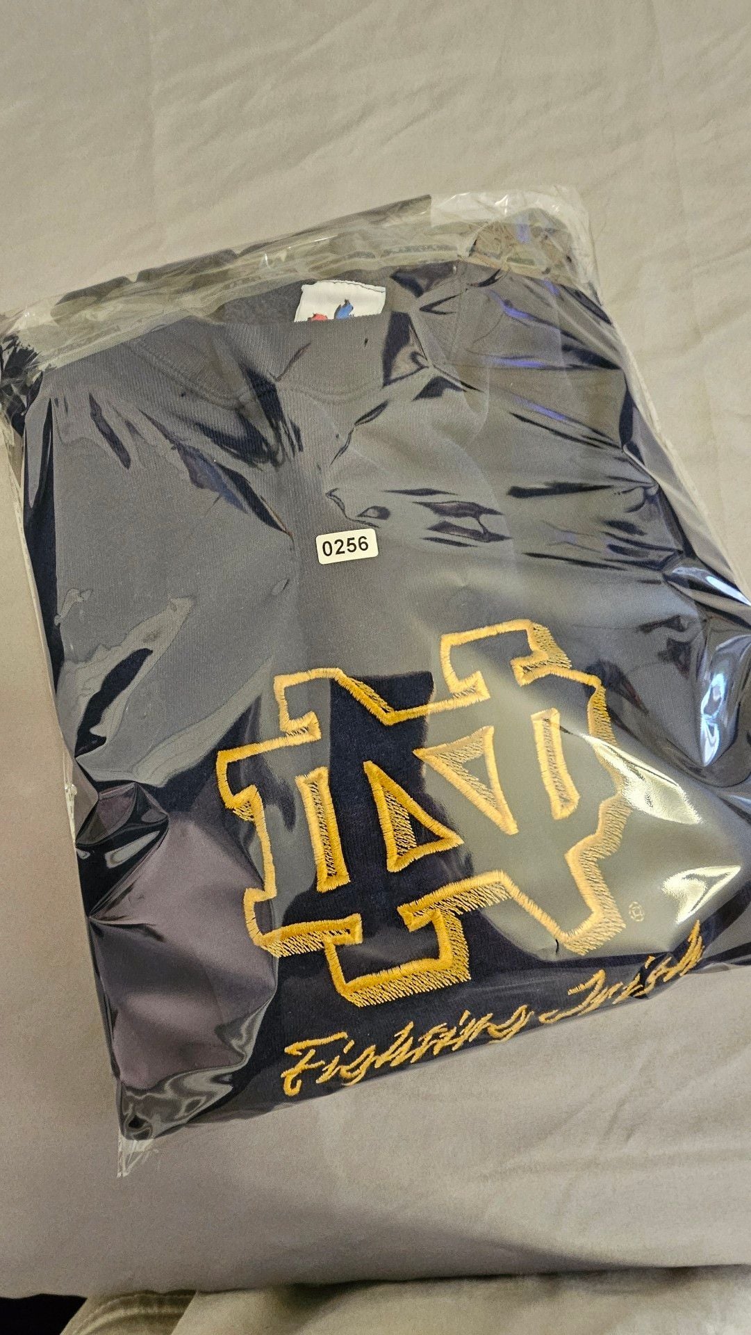 Midwest Embroidery Notre Dame Fighting Irish Sweatshirt XX-Large Navy Blue 9