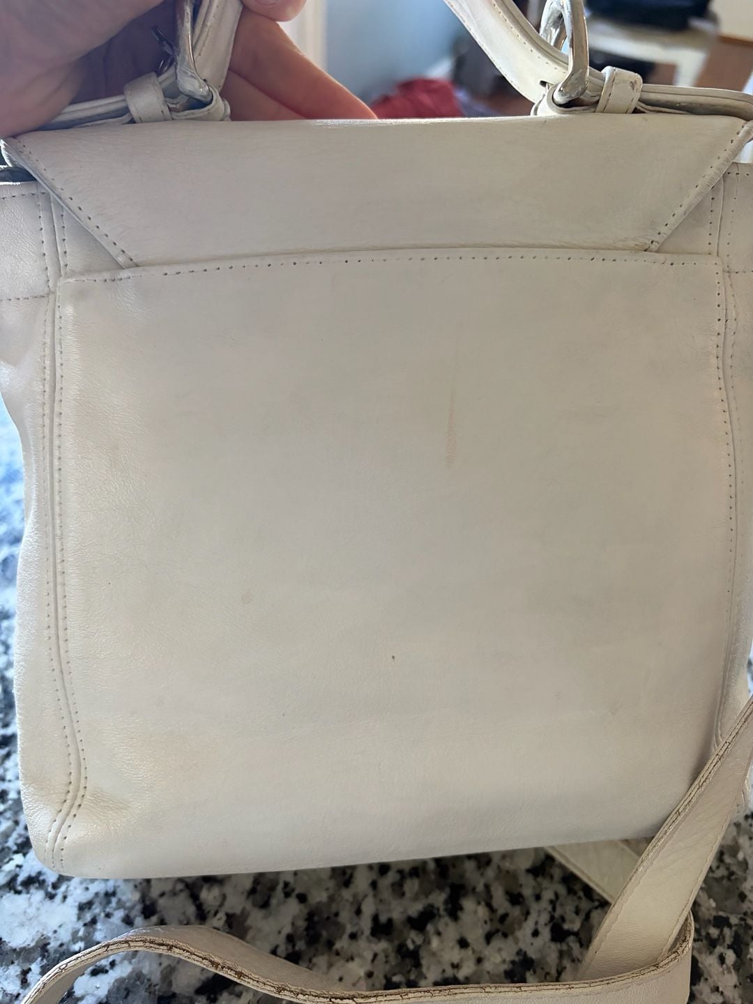 Coach Vintage White Leather Soho Handle Bag Crossbody 5