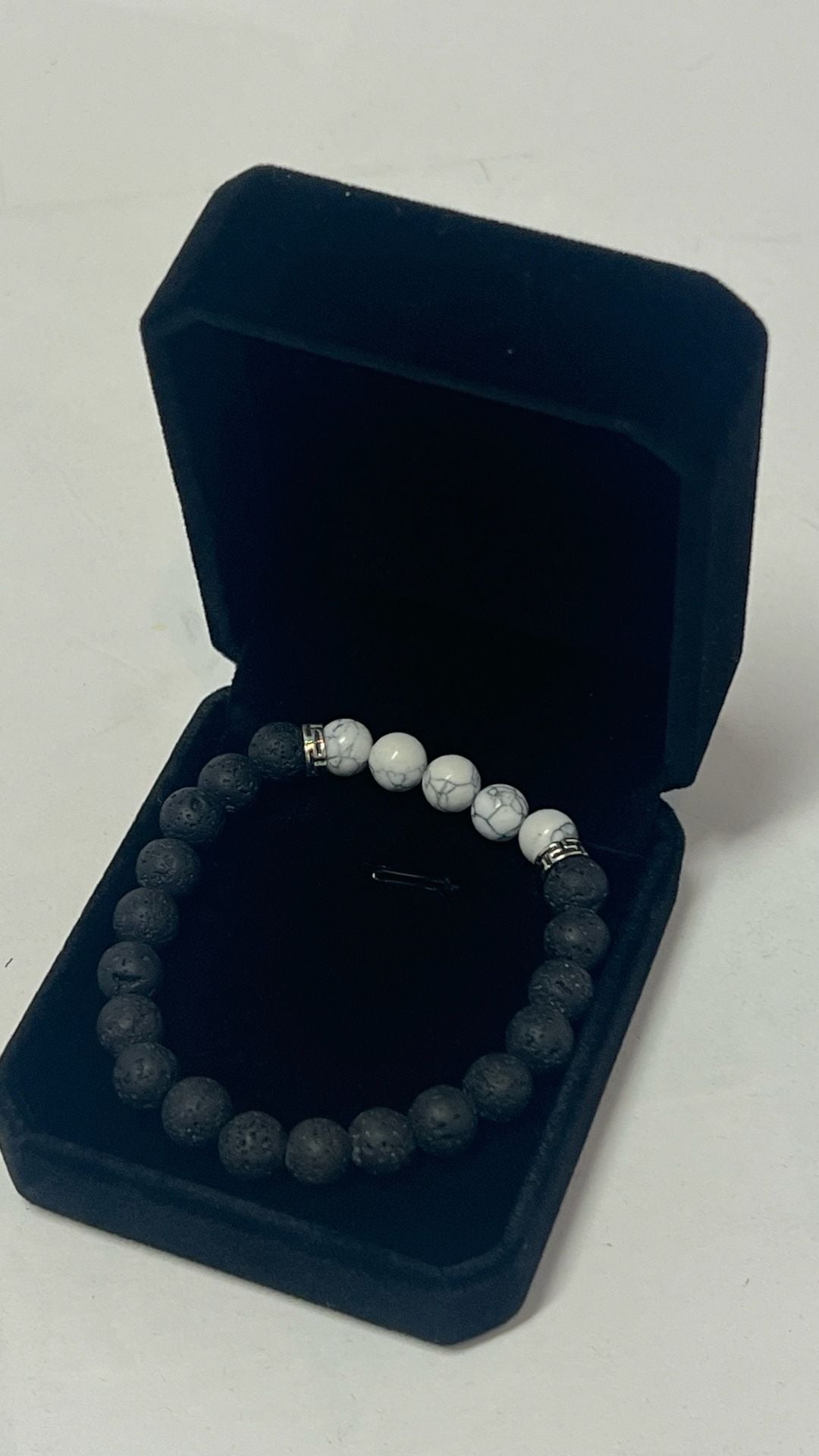 Lava Stone Bead Bracelet with Gift Box 2