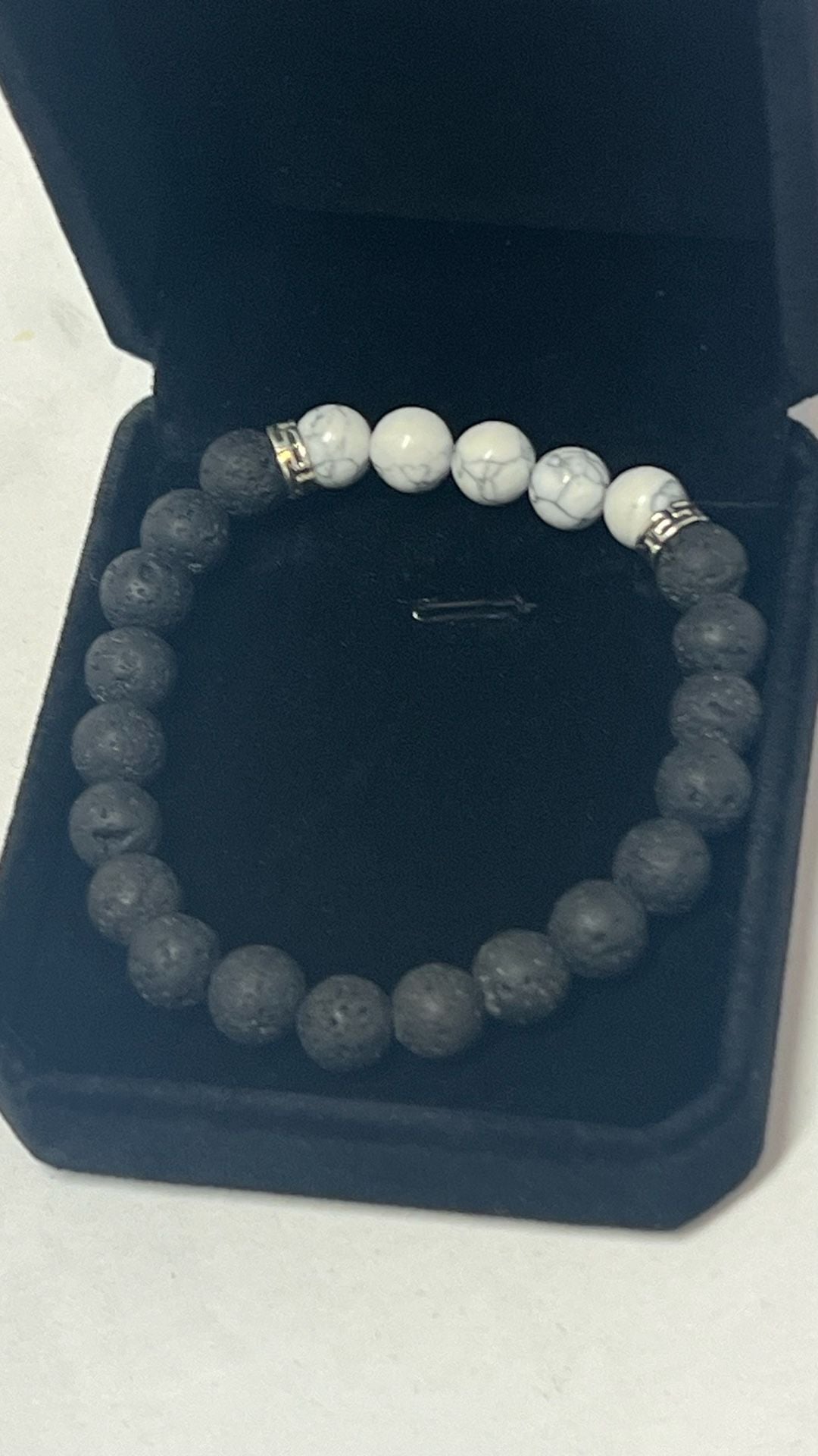 Lava Stone Bead Bracelet with Gift Box 3