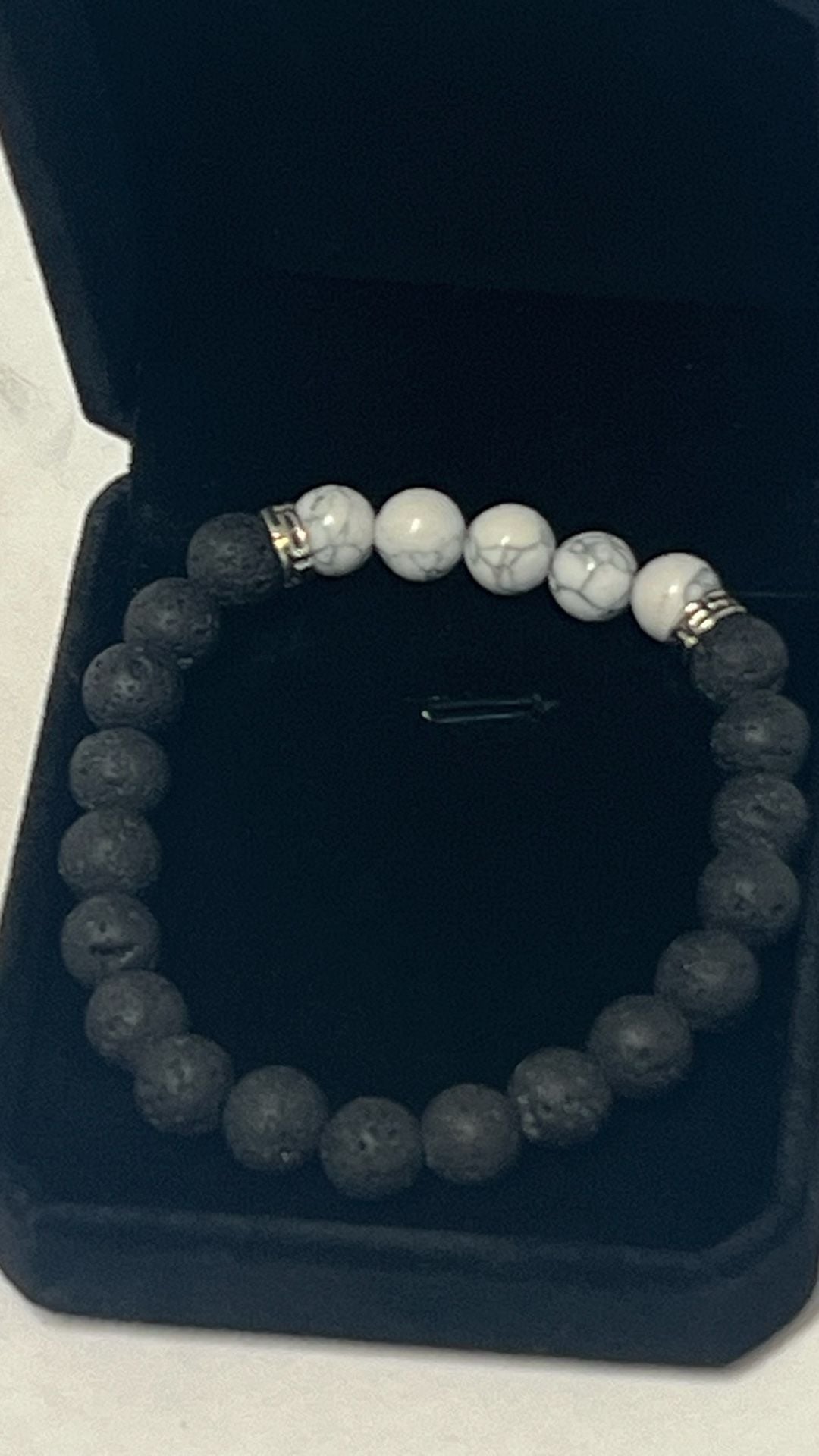 Lava Stone Bead Bracelet with Gift Box 6