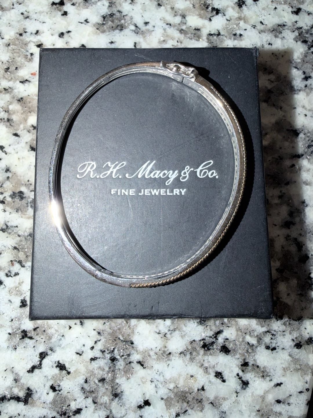 R.H. Macy & Co. Fine Jewelry Rainbow Crystal Bangle Bracelet 4