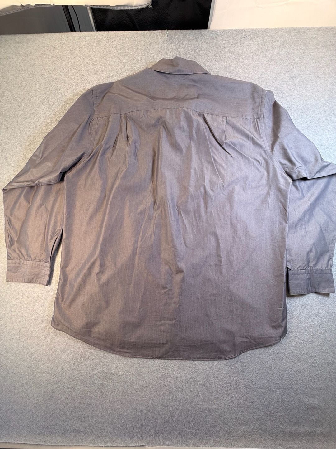 Etienne Aigner Dress Shirt Size 17.5 34/35 Gray Long Sleeve Pocket Cotton Blend 8