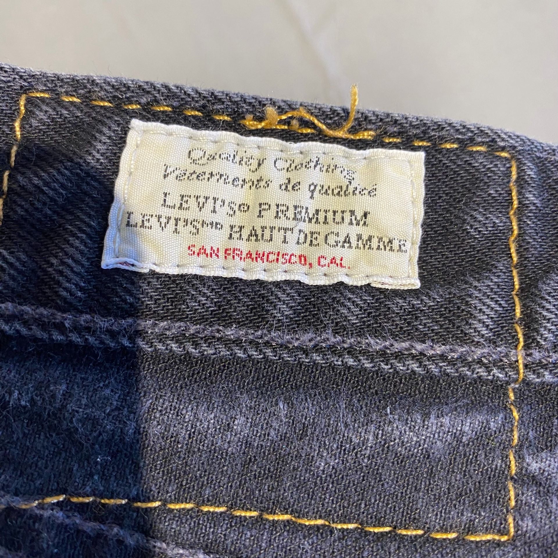 Levi's 501 Original Fit Men's Jeans Black Size 29 X 32 style 005013371 3