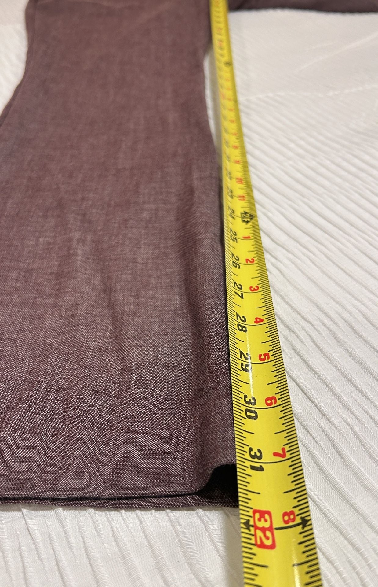 Express Columnist Barely Boot Mid Rise Size 10R Maroon/Red Pants  7