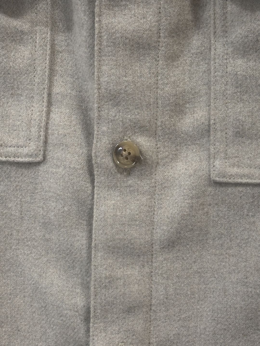 H&M Regular Fit Felted Overshirt Grey Button-Up Shacket Sz M 7