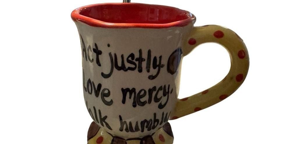 Cindy James Act Justly Love Mercy Walk Humbly Ceramic Coffee Mug 4