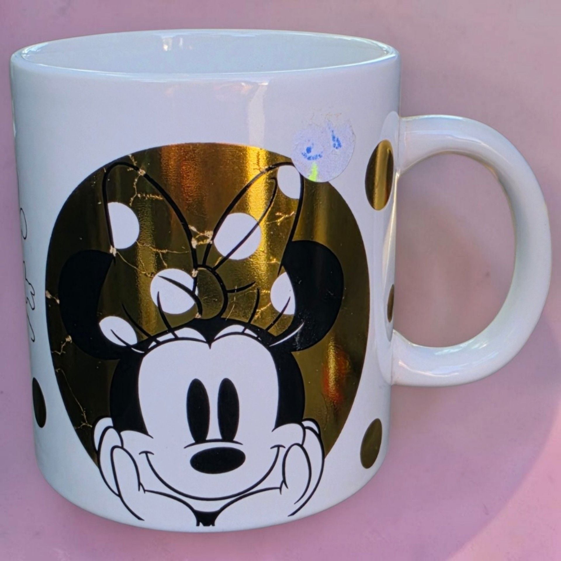 Disney Galerie Minnie Mouse White And Gold Coffee Mug 1