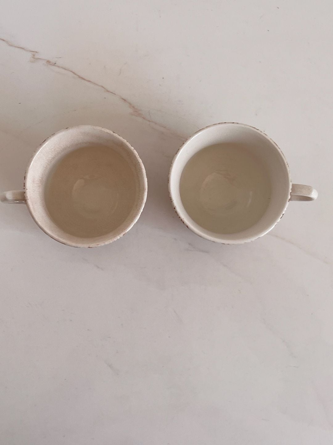 James Kent Old Foley Staffordshire Brown Transferware Tea Cup Pair 2