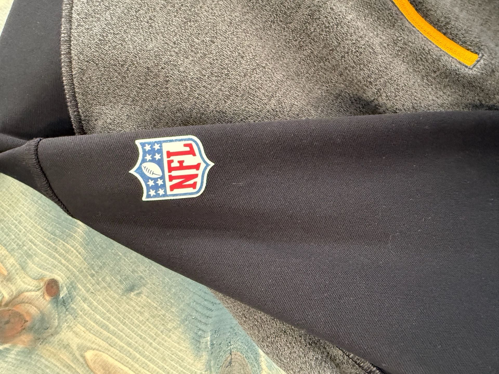 Nike Pittsburgh Steelers Dri-Fit Quarter-Zip Pullover XL Gray Black 4