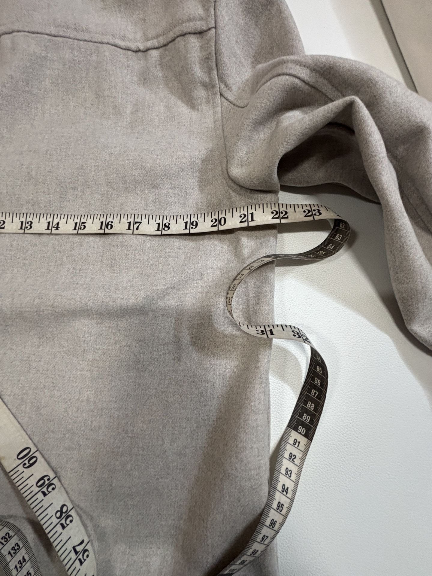 H&M Regular Fit Felted Overshirt Grey Button-Up Shacket Sz M 12