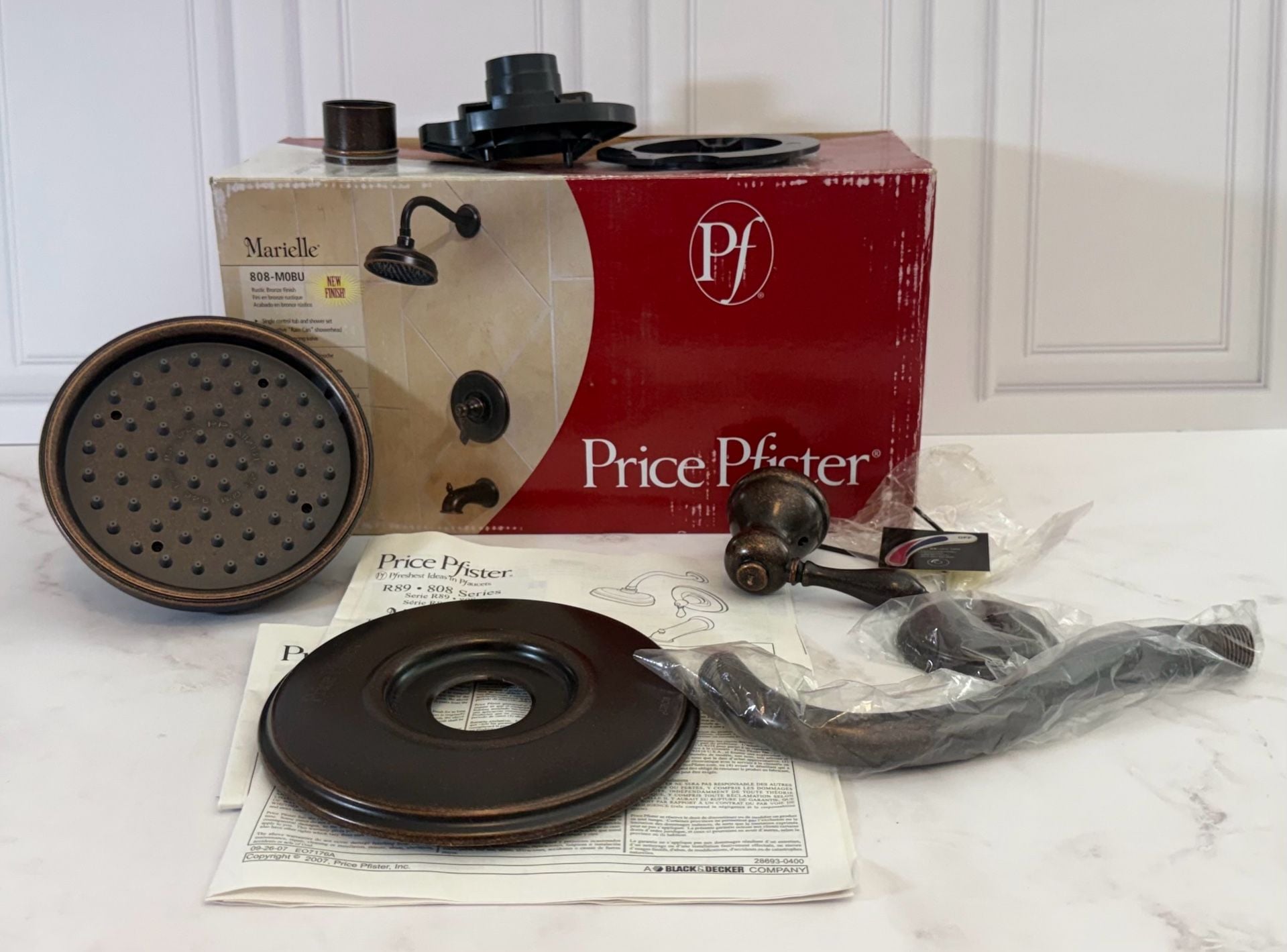Price Pfister Marielle Tub And Shower Set 808-MOBU Rustic Bronze 1
