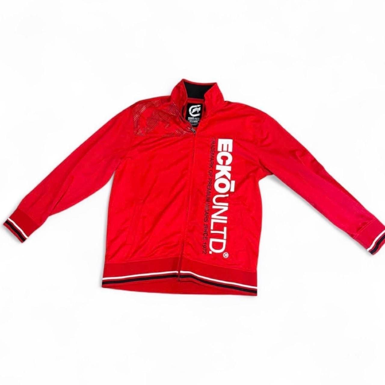 Vintage Y2K Ecko Unld. Red Track Jacket / Full-Zip Sweatshirt (Size 2X-Large) 4