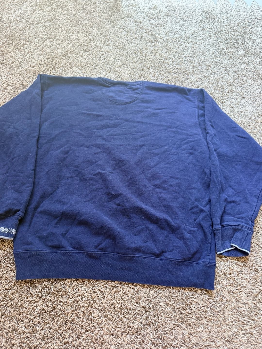 Banana Republic Athlete Sweatshirt Size L Blue Cotton Crewneck 3