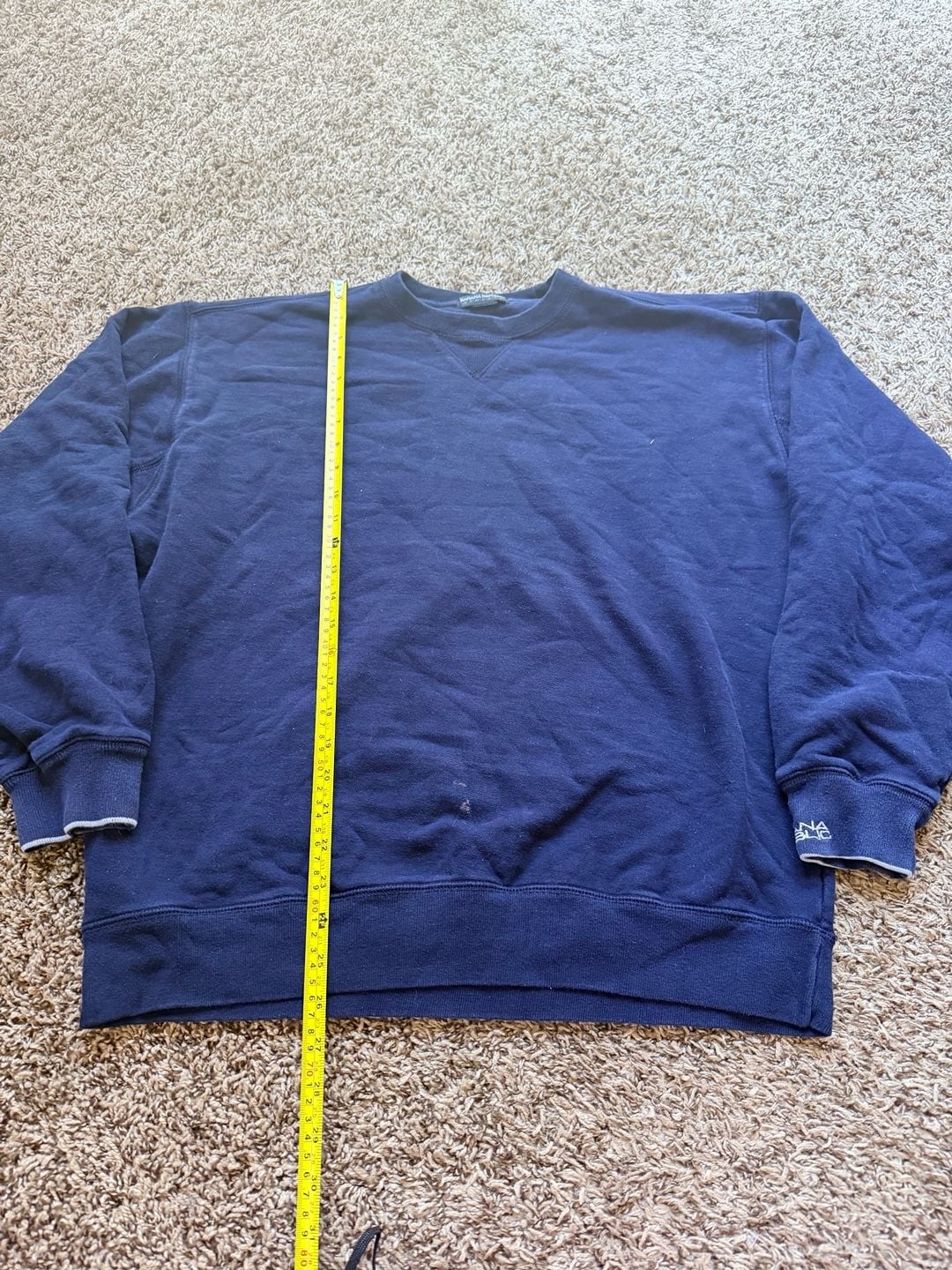 Banana Republic Athlete Sweatshirt Size L Blue Cotton Crewneck 5