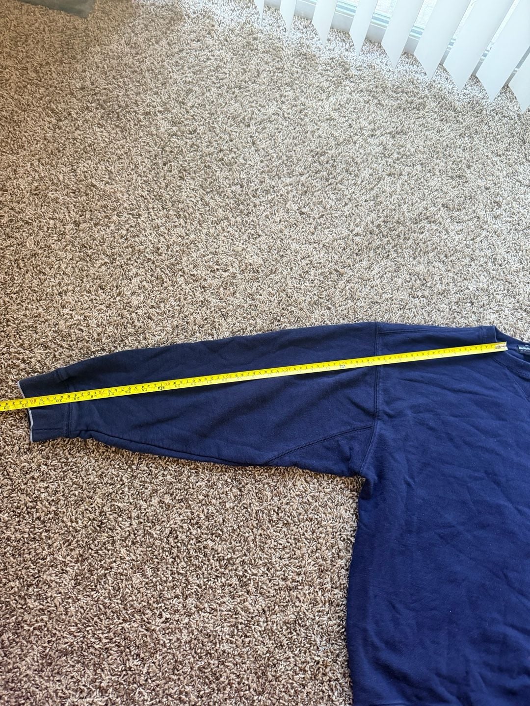 Banana Republic Athlete Sweatshirt Size L Blue Cotton Crewneck 6