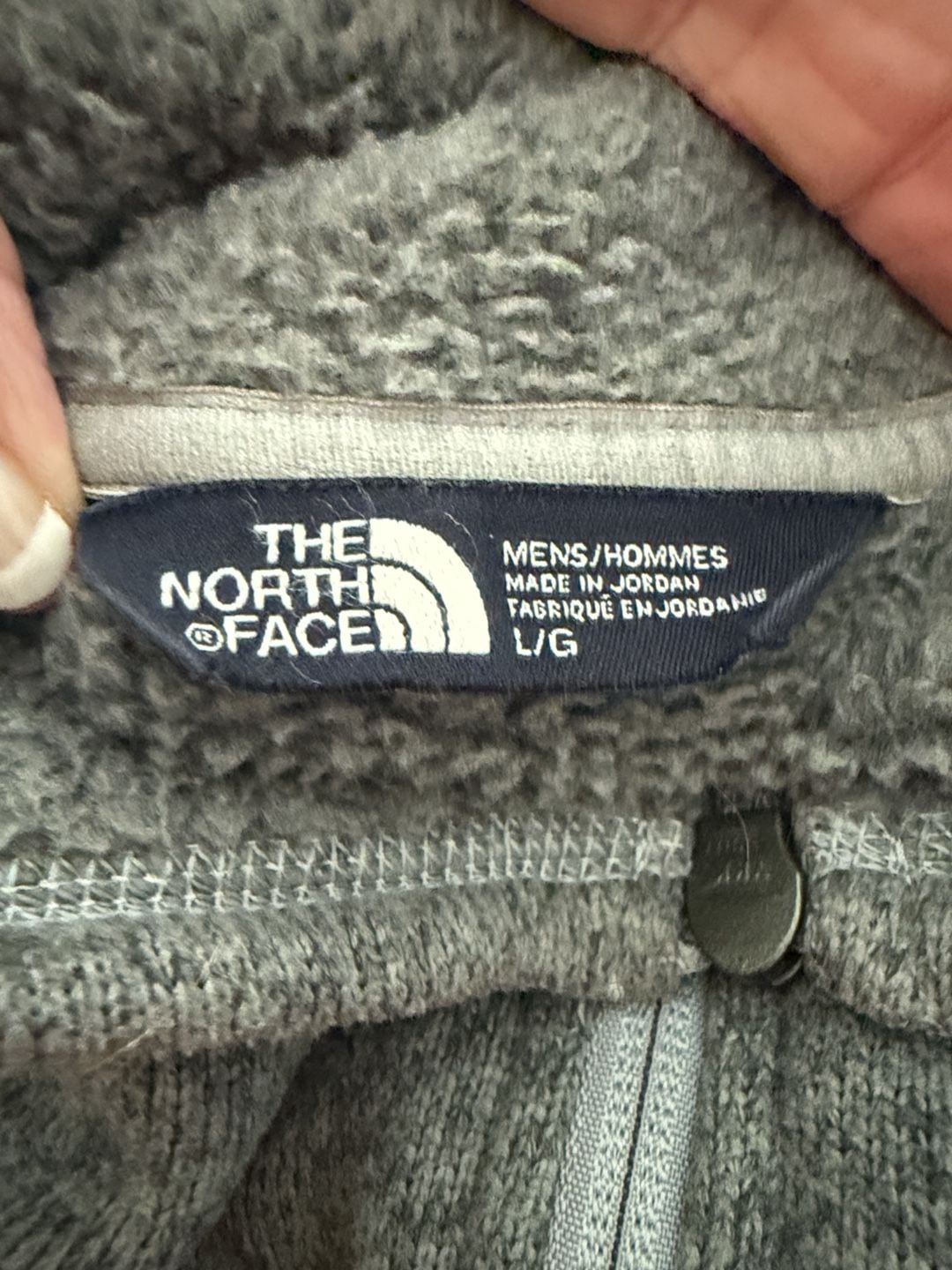 906 The North Face Gordon Lyons Quarter Zip Size L Gray 5
