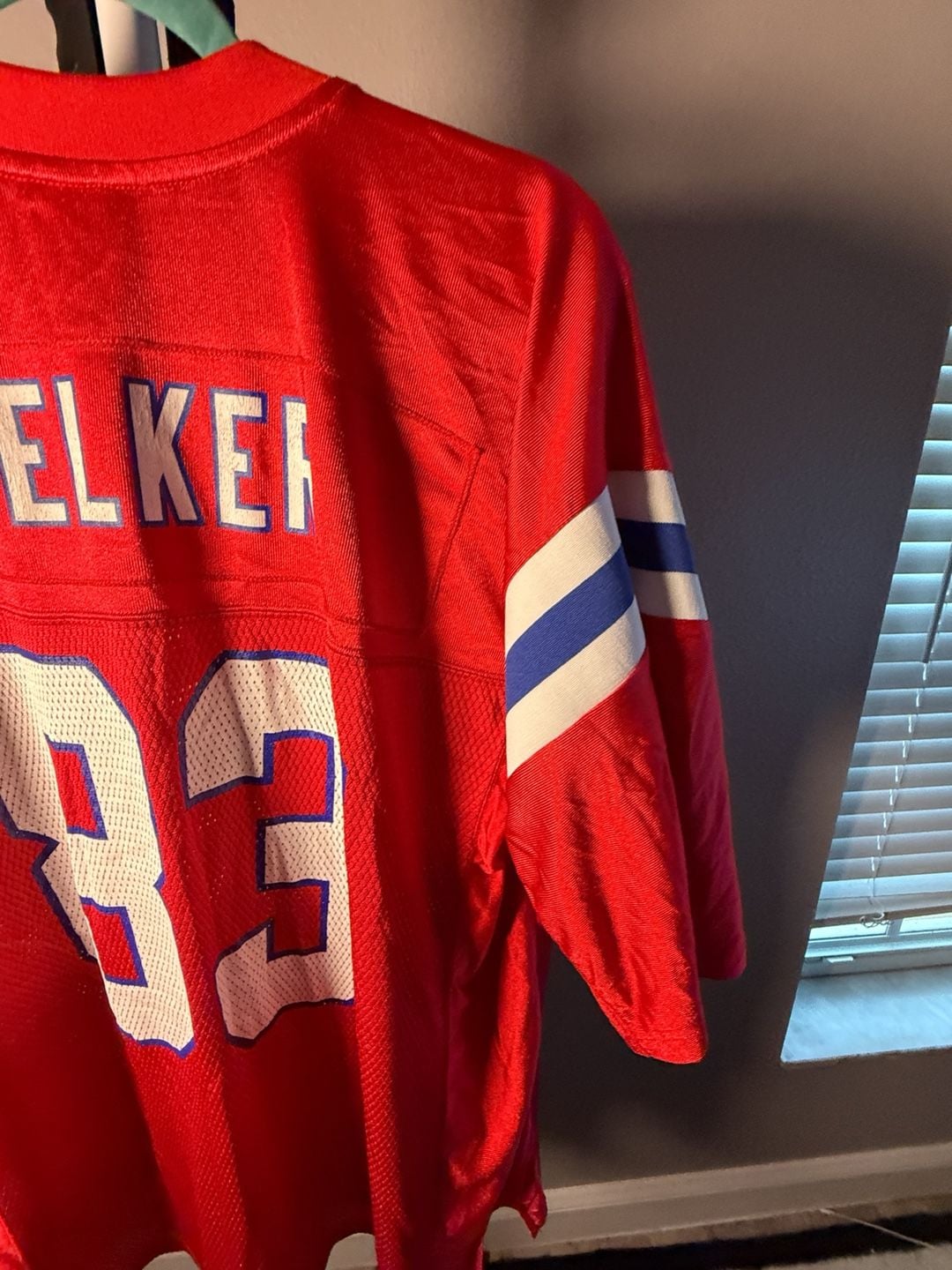 Reebok New England Patriots Jersey Size L Red AFL 50th Anniversary #83 10