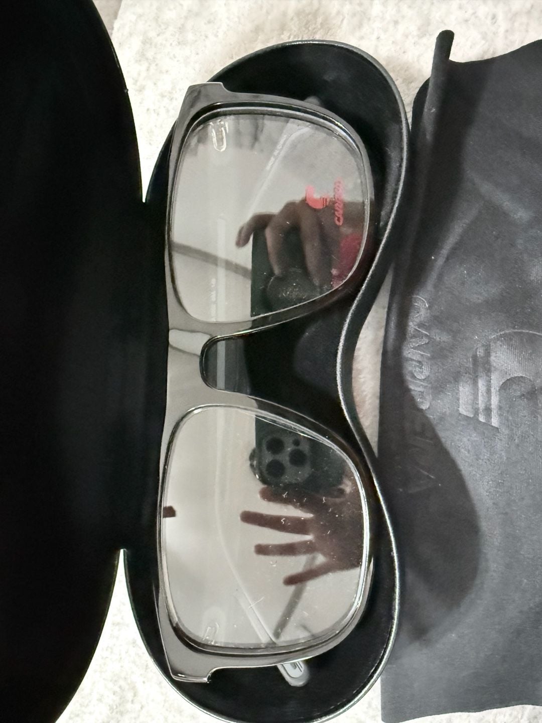 Carrera 8892 Eyeglasses Black Rectangle Frame 4