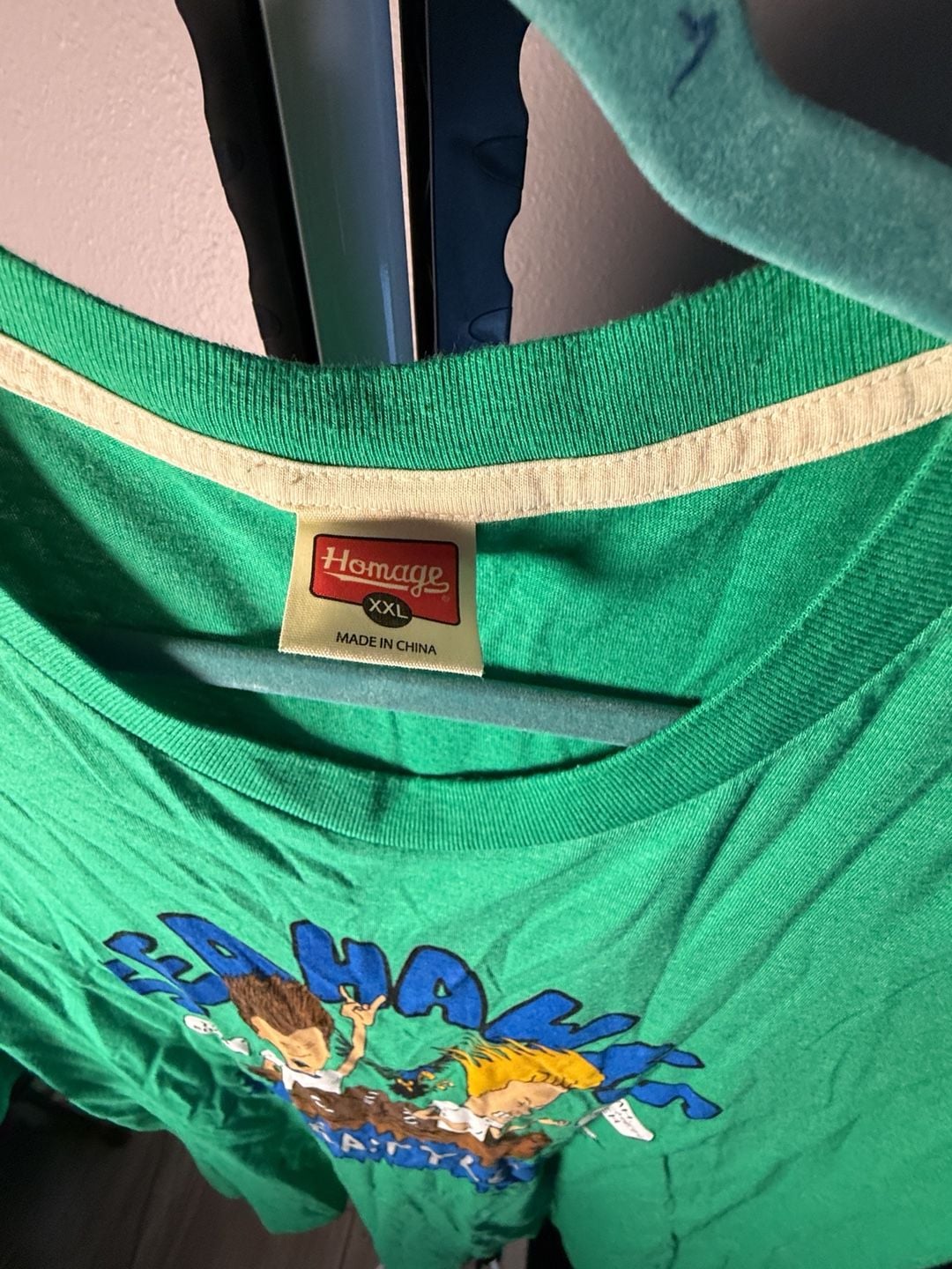 Homage Beavis and Butt-Head Seattle Seahawks T-Shirt XXL Green 4
