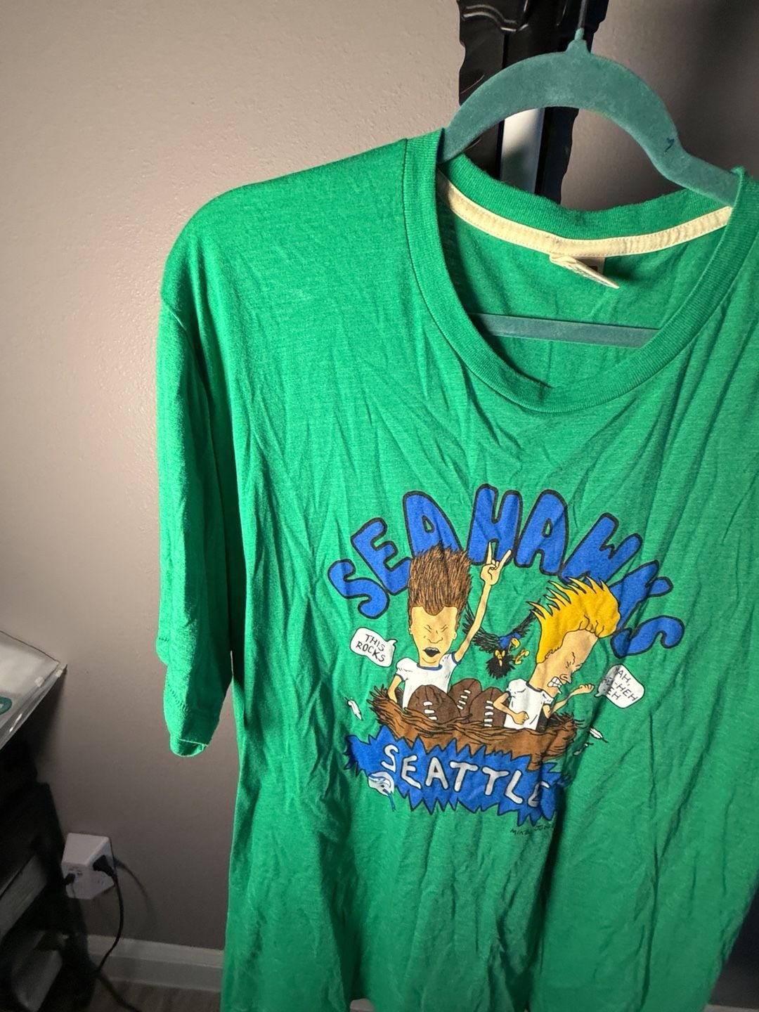 Homage Beavis and Butt-Head Seattle Seahawks T-Shirt XXL Green 5