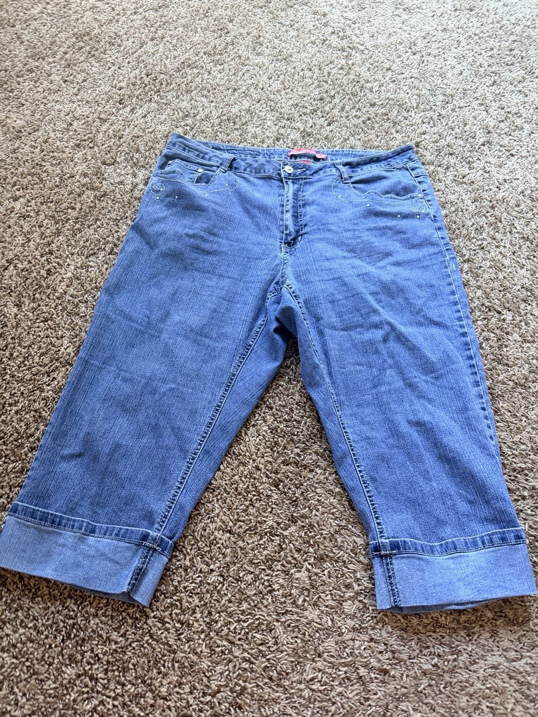 Christopher & Banks Denim Capri Jeans Blue 2