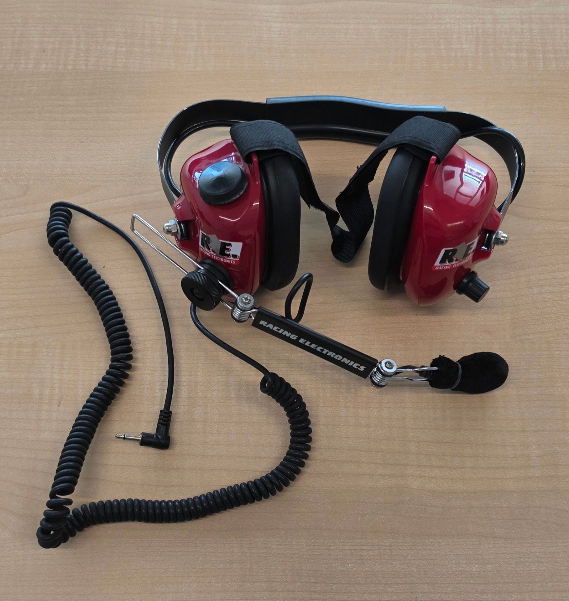 Racing Electronics Platinum Series Headset RT006 Red Not Tested 1