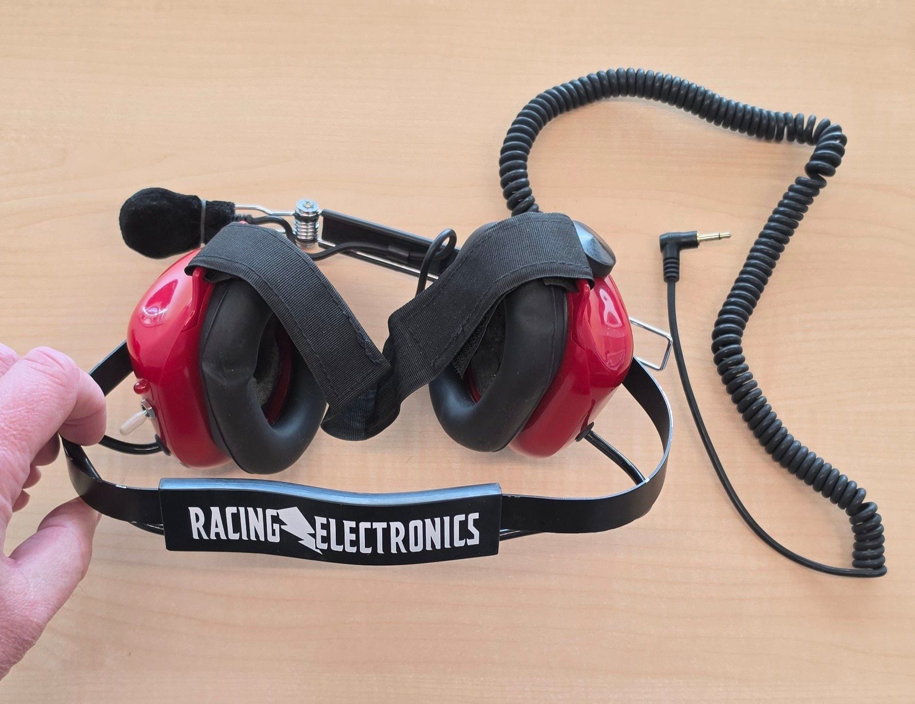 Racing Electronics Platinum Series Headset RT006 Red Not Tested 2