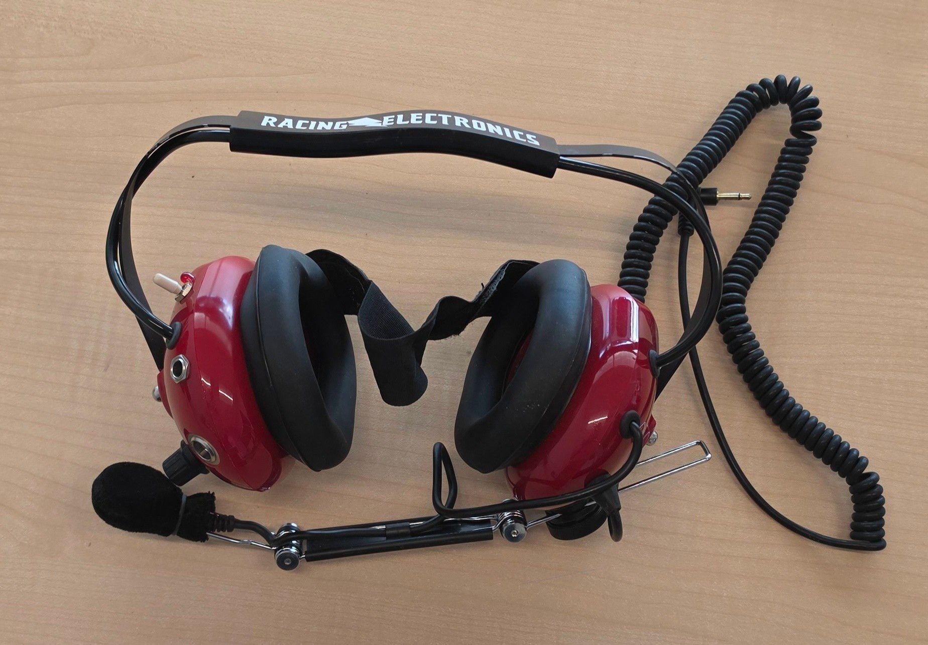 Racing Electronics Platinum Series Headset RT006 Red Not Tested 3