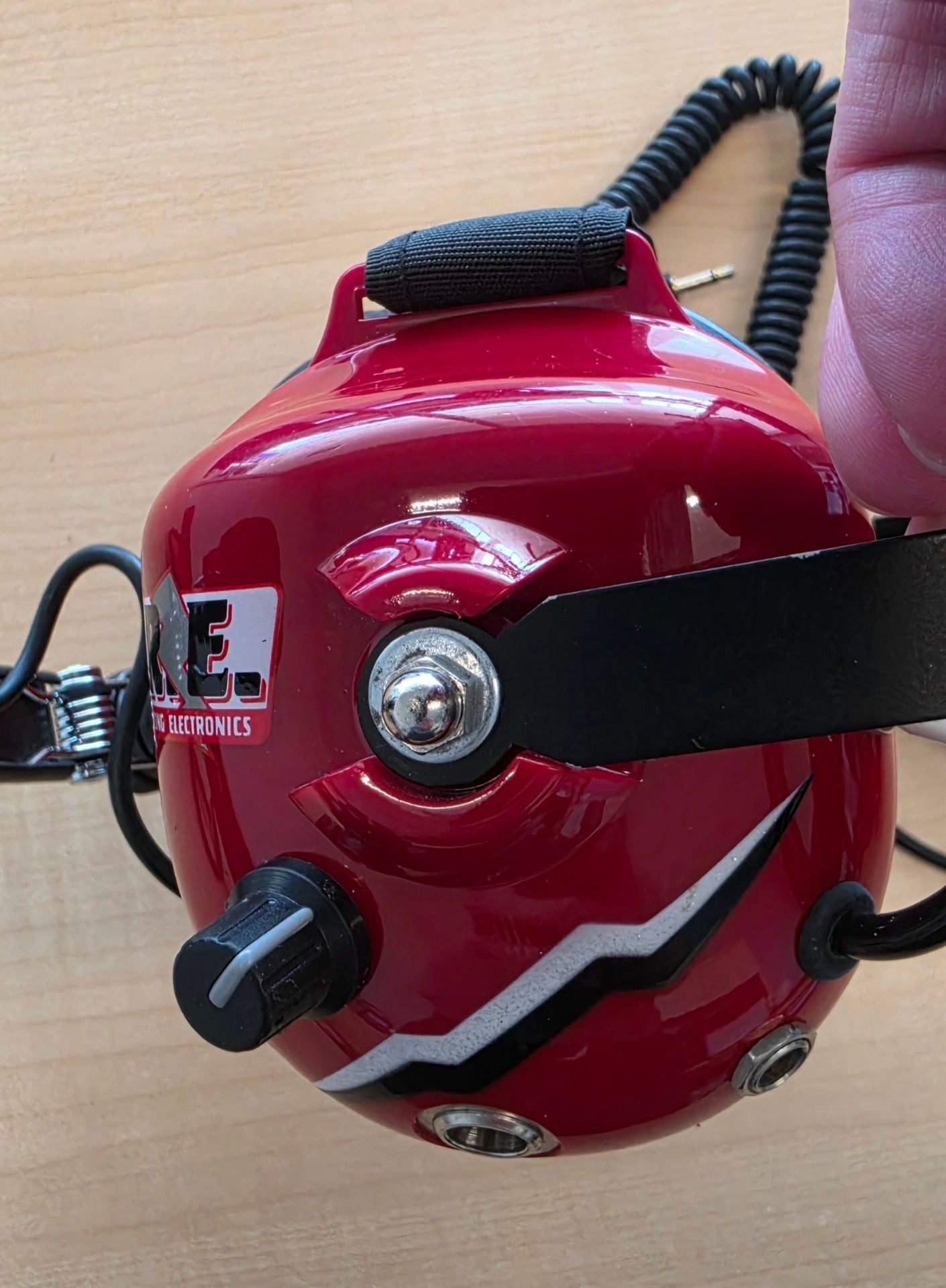 Racing Electronics Platinum Series Headset RT006 Red Not Tested 4