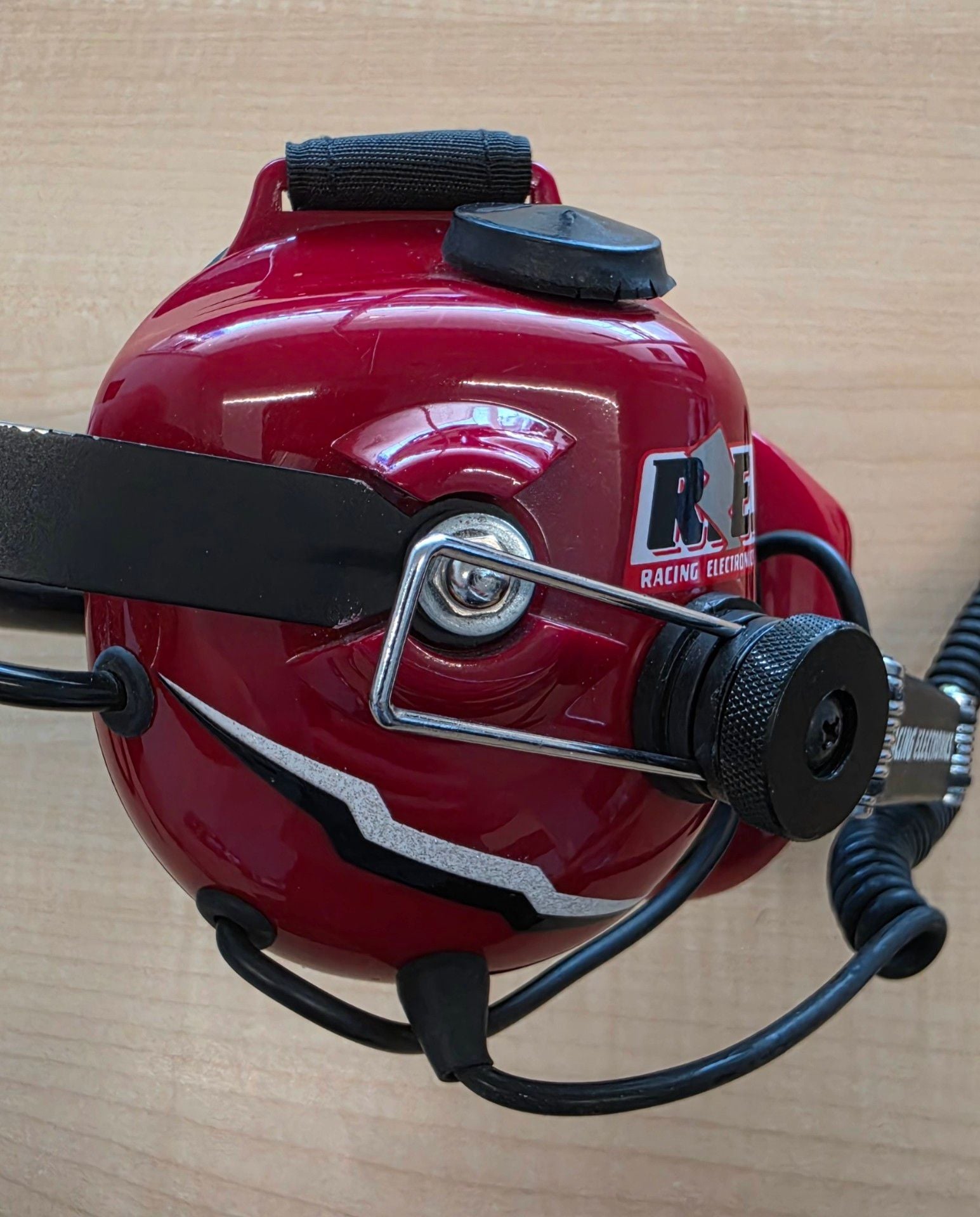Racing Electronics Platinum Series Headset RT006 Red Not Tested 5