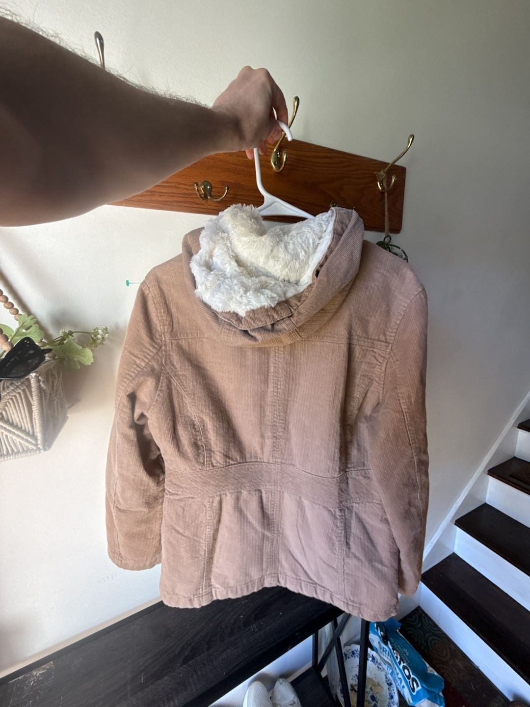 Perfect Fall 🍁 Corduroy Sherpa Jacket Size M Brown 6