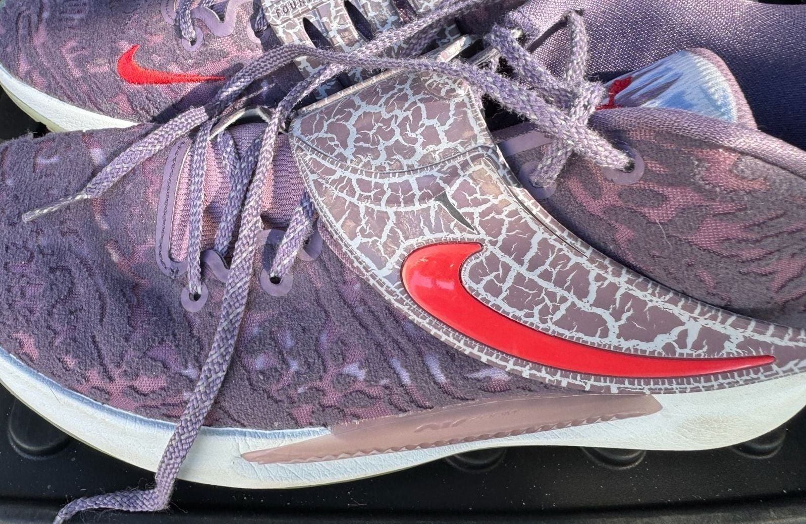 Nike KD 14 NRG Valentine's Day Purple Red Basketball Shoes 4