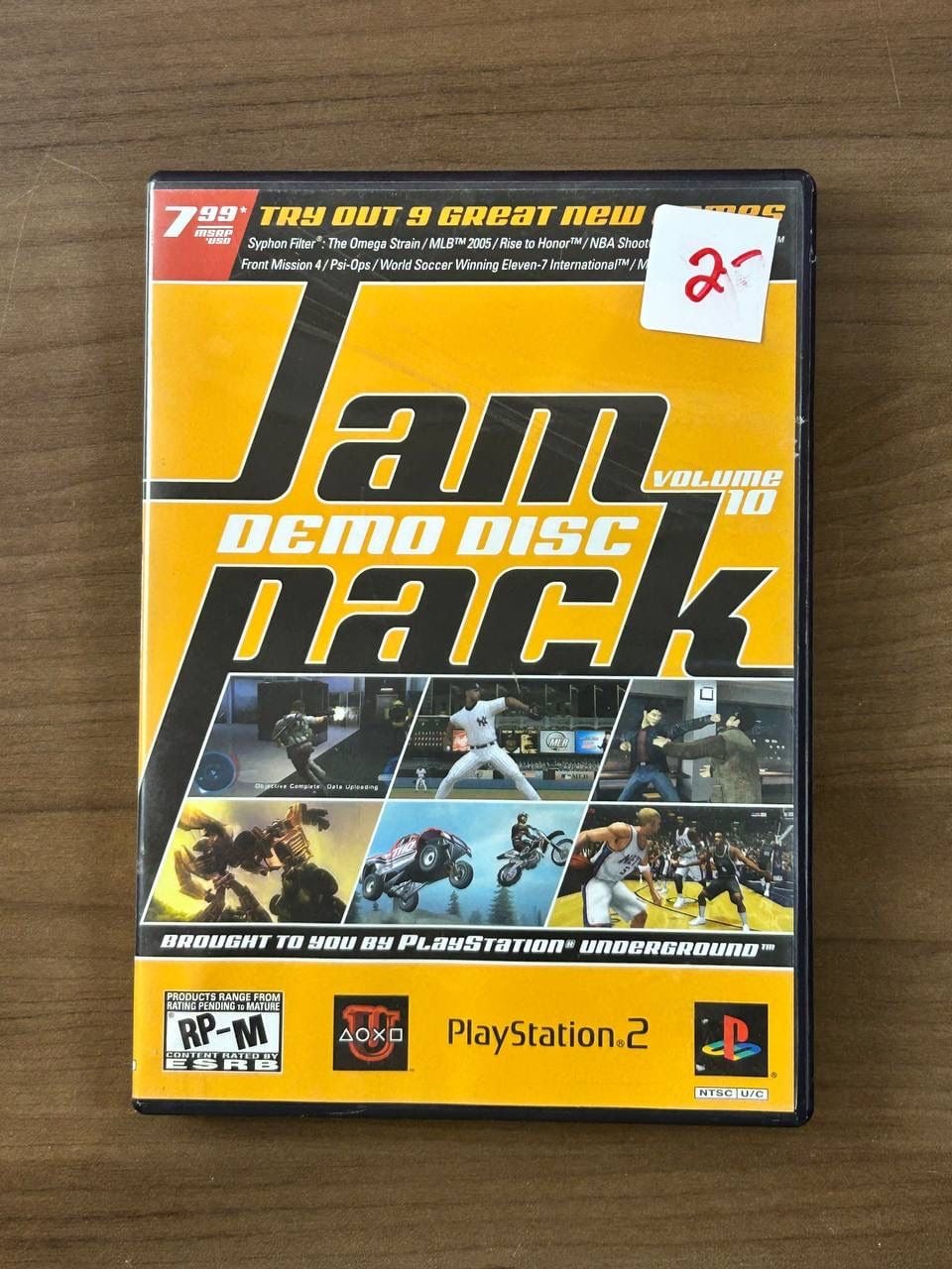 PlayStation Underground Jampack Volume 10 Demo Disc PS2 Sony NTSC-U/C 1