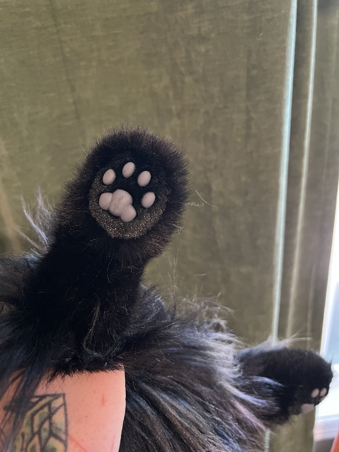 Chongker Black Cat Plush book bag 3