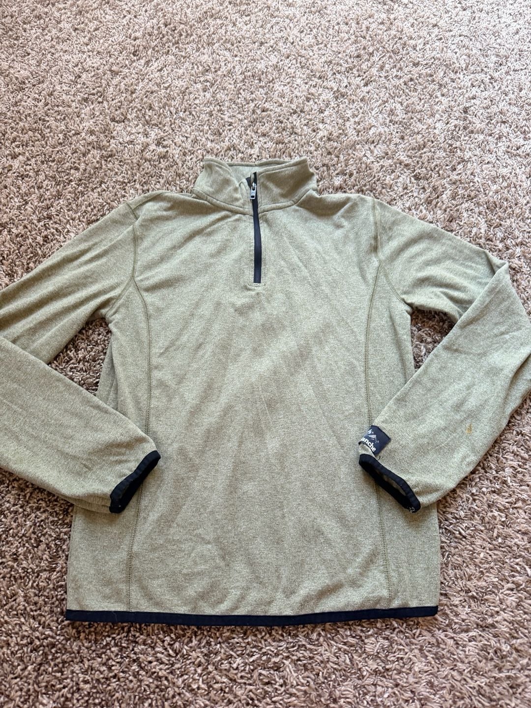 Avalanche 1/4 Zip Fleece Pullover Green 2