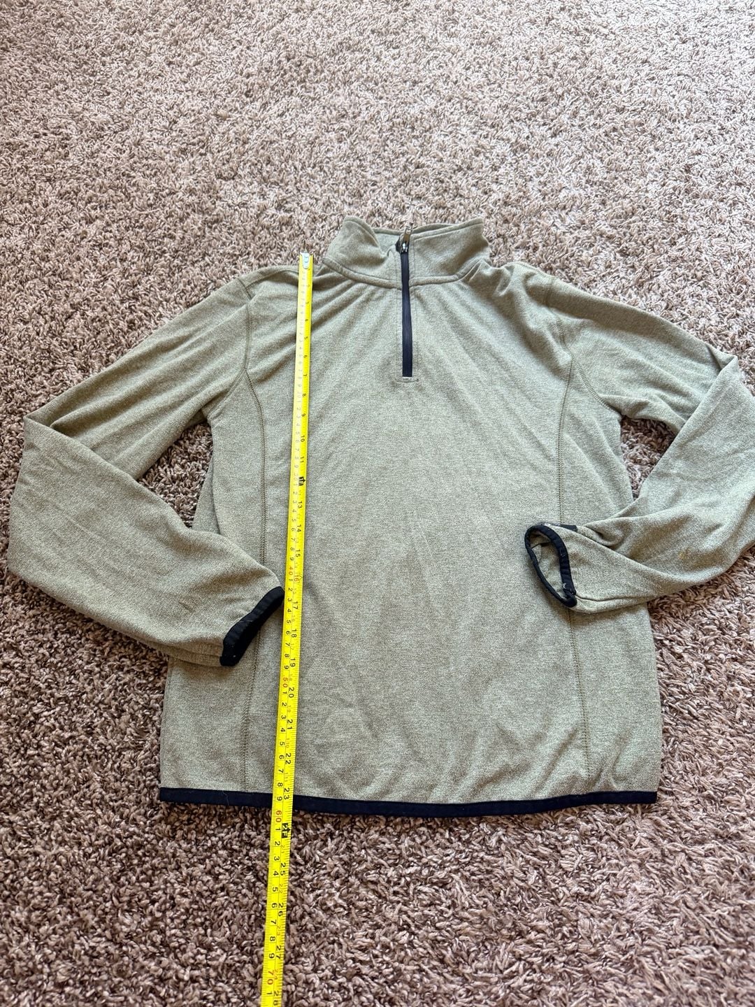 Avalanche 1/4 Zip Fleece Pullover Green 6