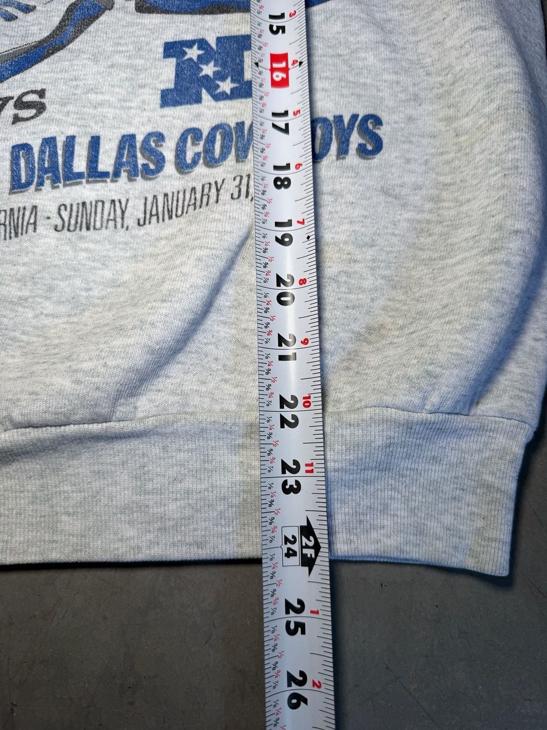 90s Fruit Of The Loom Buffalo Bills Super Bowl Sweatshirt Grey 4