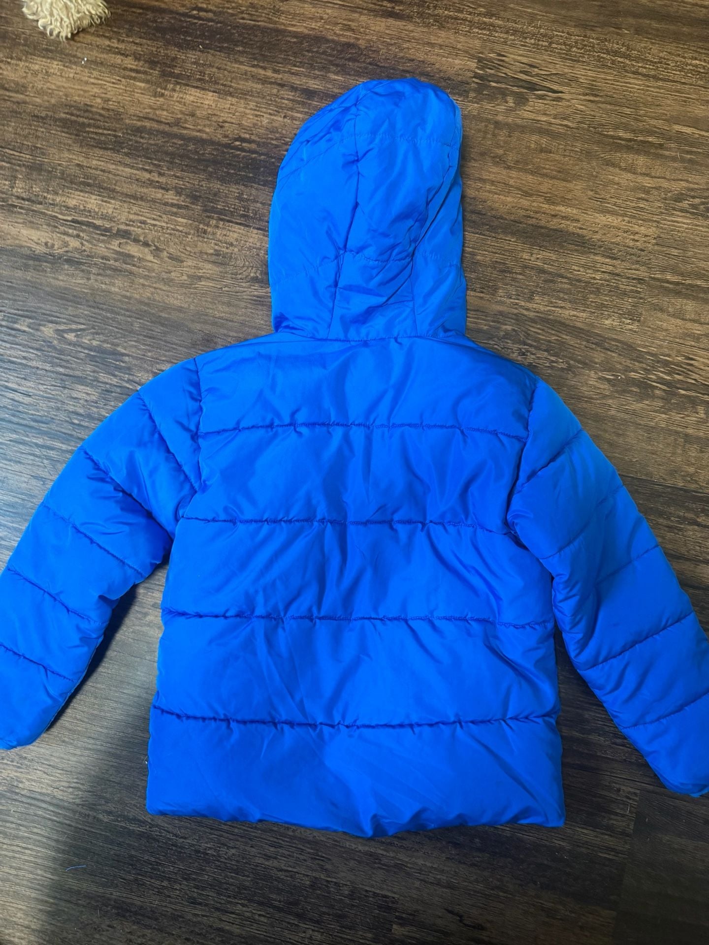 Swiss Tech Puffer Jacket Size XS (4-5) Blue Hooded Coat 4
