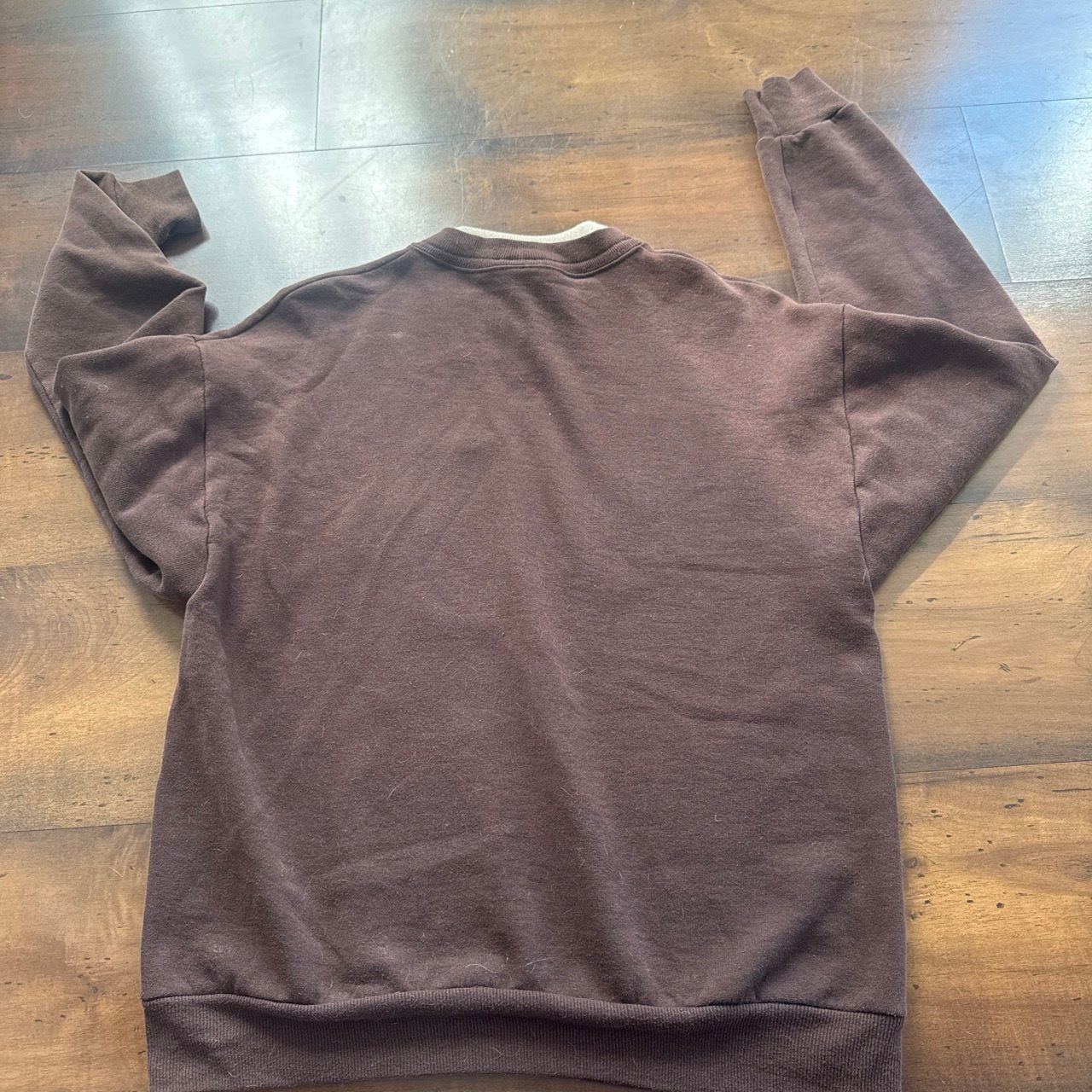 Top Stitch By Morning Sun Sweatshirt Size Medium Brown Pumpkin 5