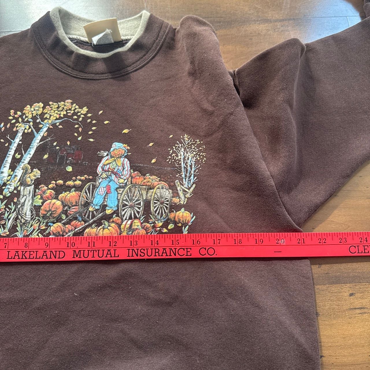 Top Stitch By Morning Sun Sweatshirt Size Medium Brown Pumpkin 6