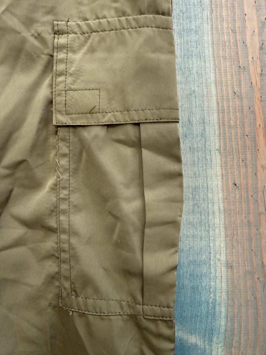 Love Streak Parachute Pants Size S Green Cargo High Waist Nylon 5