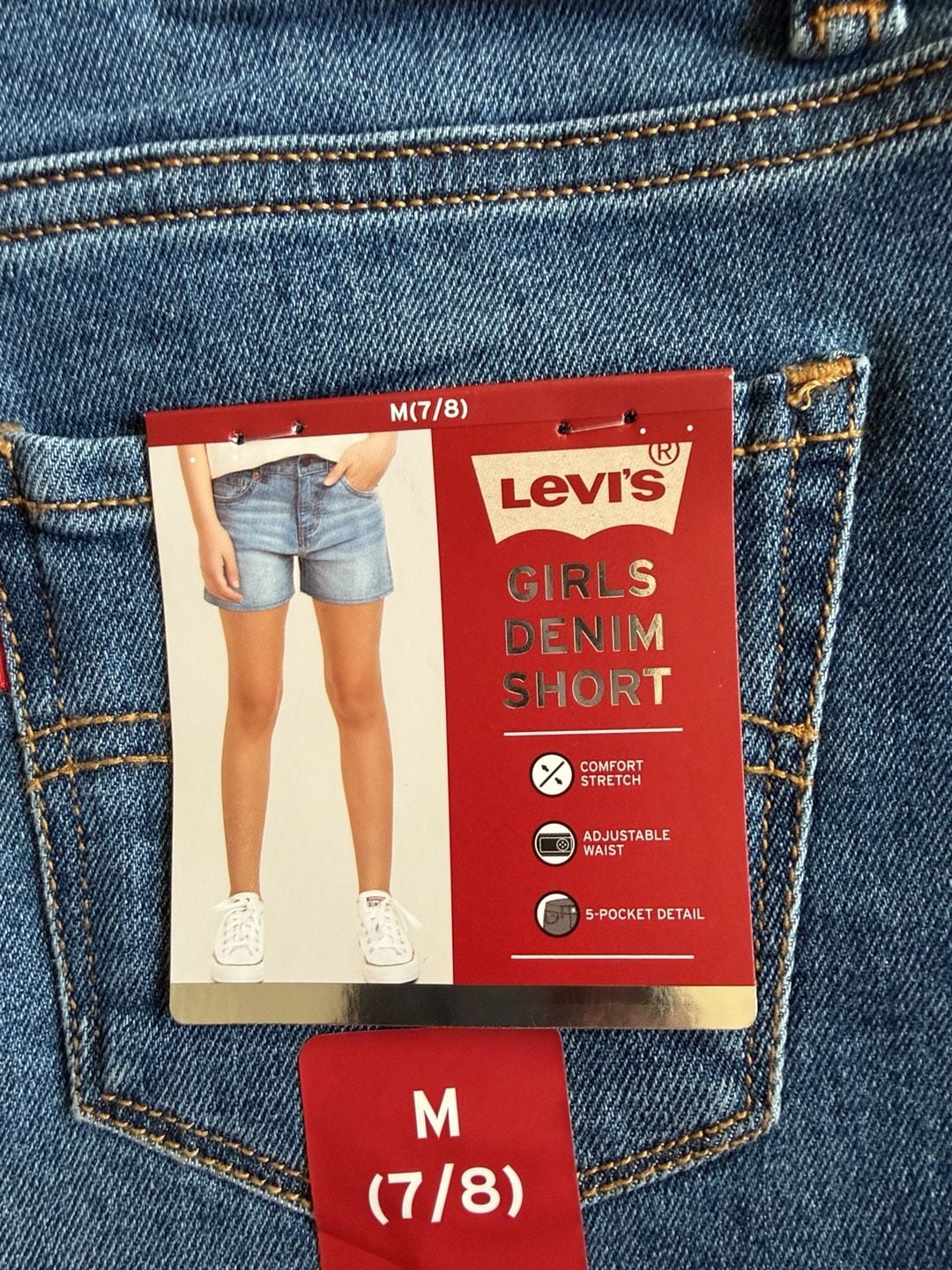 Levi's Girlfriend Short Size M 7/8 Athens Without Destruction 2