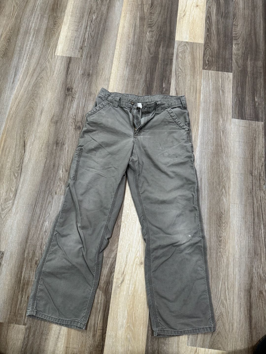 MENS 33x 32 - Carhartt 102291 Unlined Rugged Relaxed Fit Work Pants 2
