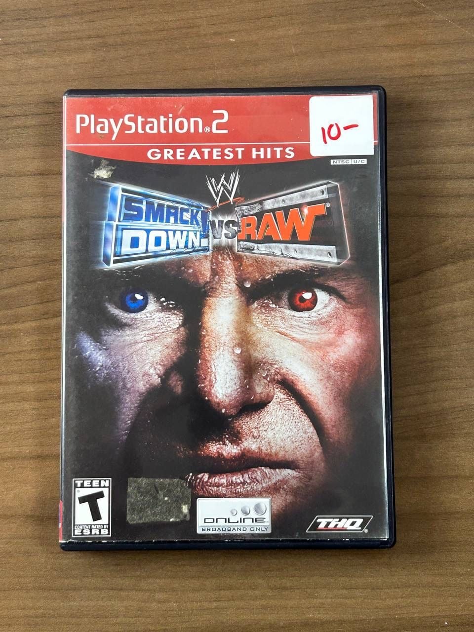 WWE SmackDown! vs. Raw 2004 Greatest Hits PS2 PlayStation 2 Disc & Case 1