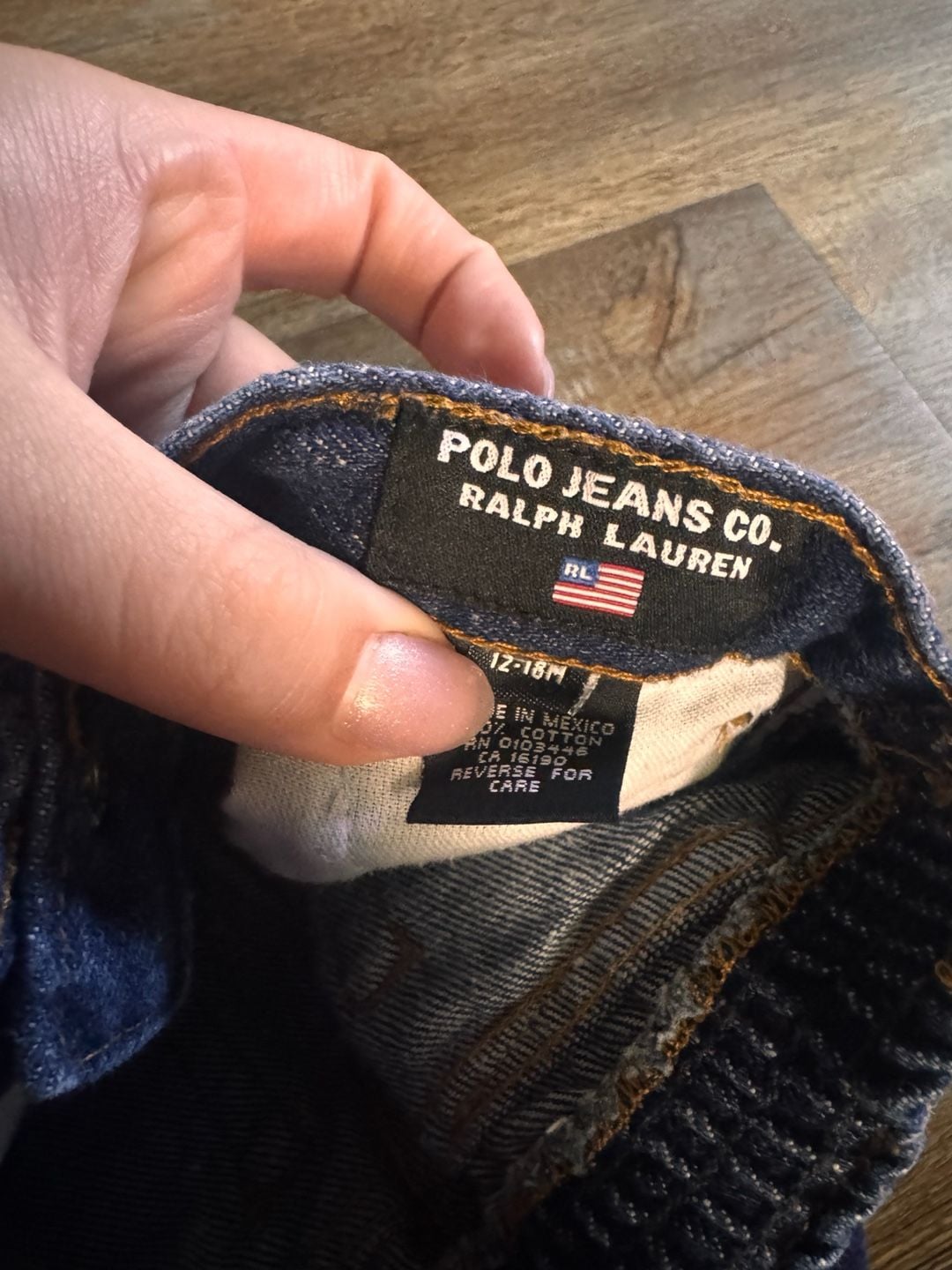 Vintage Polo Jeans Co. Ralph Lauren Denim Jeans Size 12-18M 6