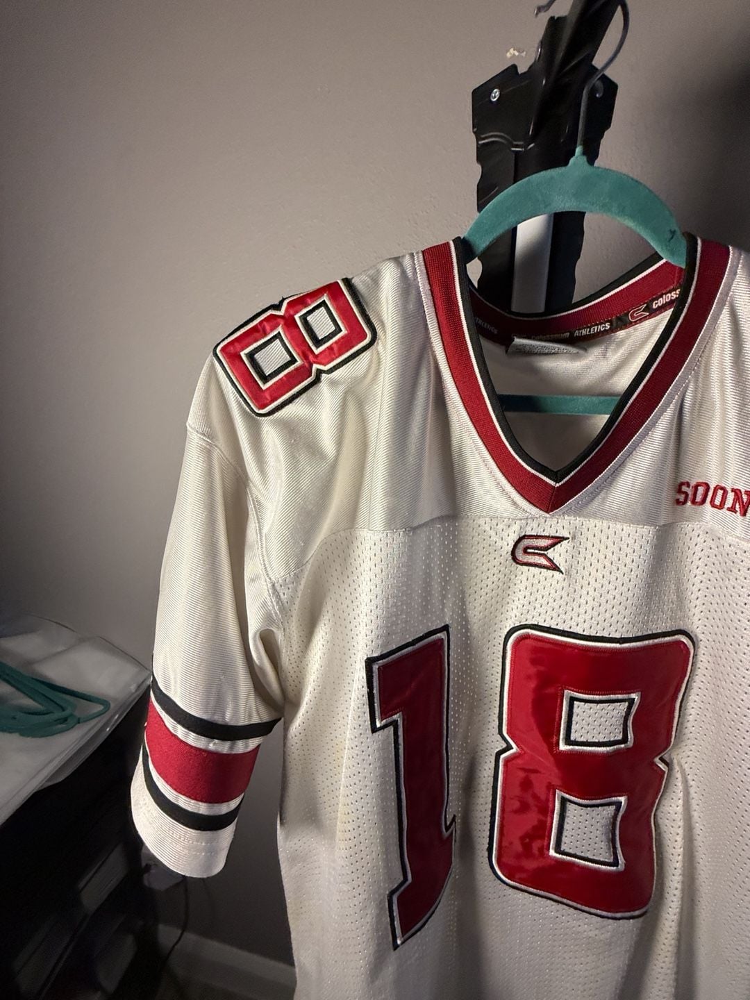 Colosseum Oklahoma Sooners Football Jersey Size XXL White #18 6