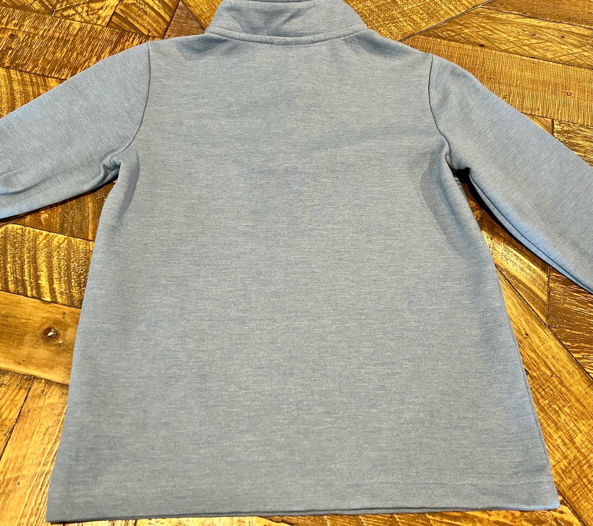 Tommy Bahama Quarter-Zip Pullover Size 8 Blue Striped LS Shirt 7